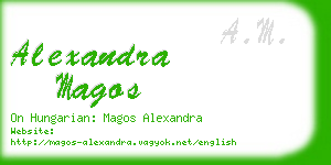 alexandra magos business card